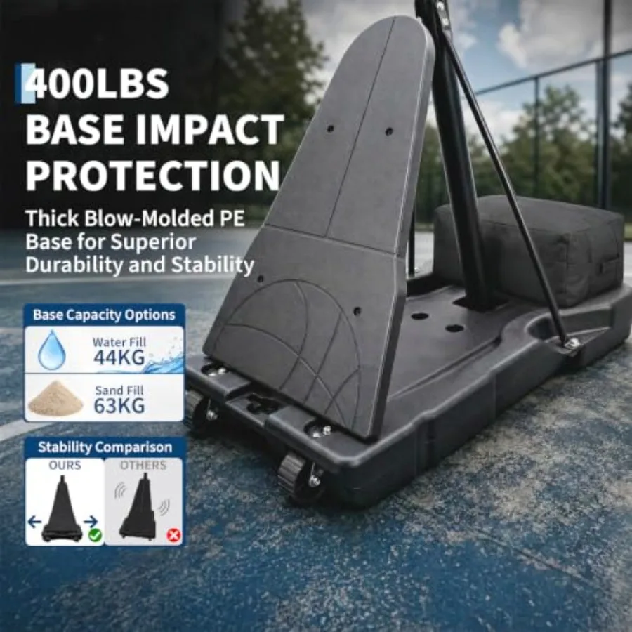 ชุดห่วงบาสเกตบอลแบบพกพาสำหรับใ - Basketball Hoop บทวิจารณ์และราคา