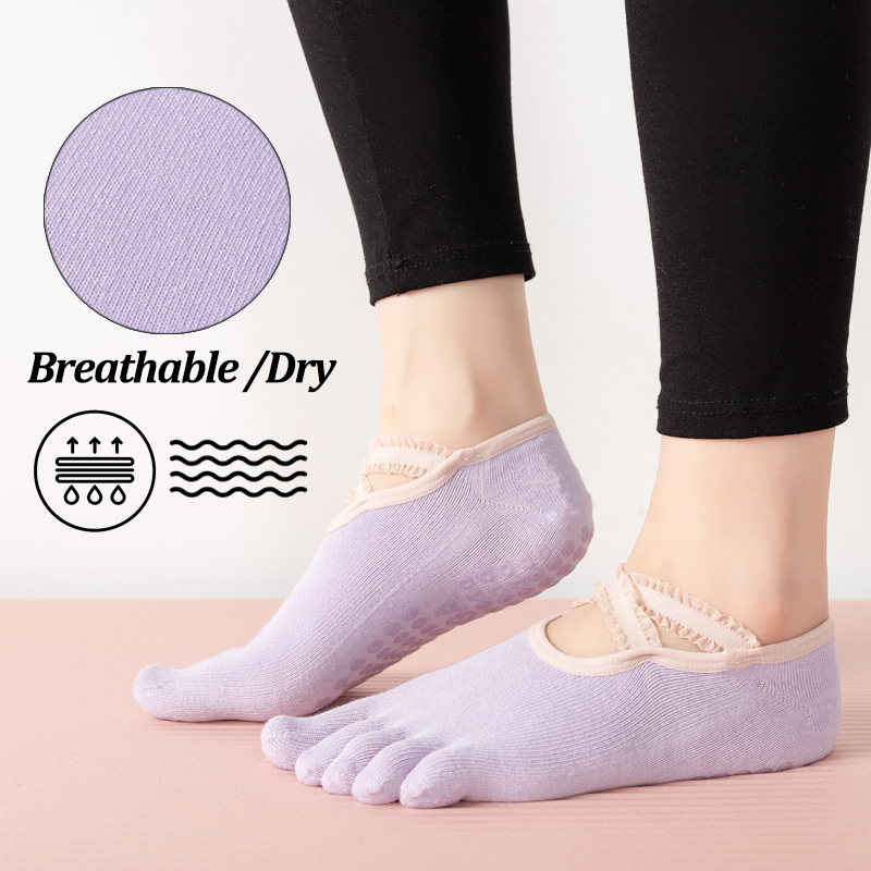 ถุงเท้าพิลาทิสกันลื่นสำหรับผู้ - Yoga Mat บทวิจารณ์และราคา