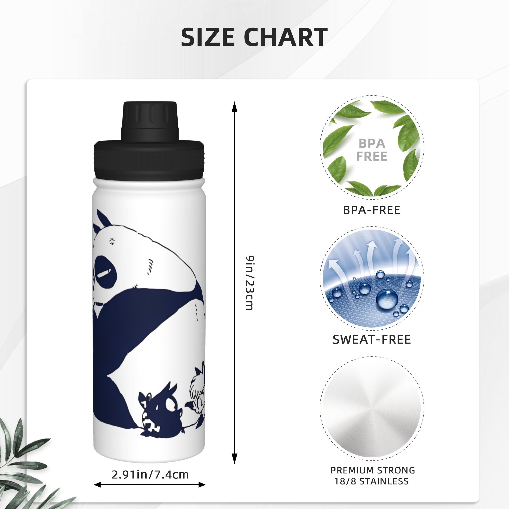 แก้วน้ำเก็บอุณหภูมิสแตนเลส ลาย - Sports Water Bottle Insulated บทวิจารณ์และราคา