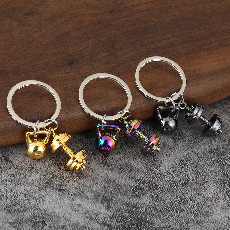 จี้คู่รักรูปอุปกรณ์กีฬาจำลอง โ - Dumbbell Set บทวิจารณ์และราคา