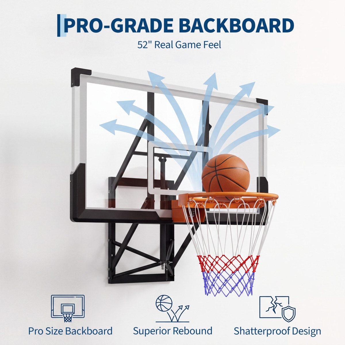 ห่วงบาสเกตบอลแบบติดผนัง ปรับคว - Basketball Hoop บทวิจารณ์และราคา