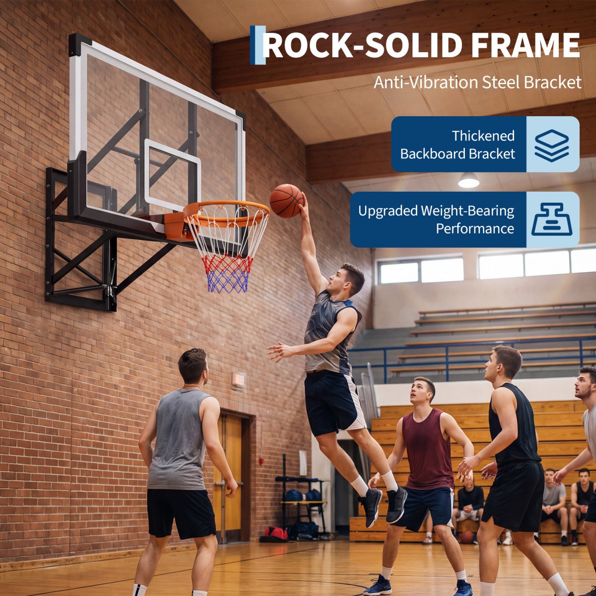 ห่วงบาสเกตบอลแบบติดผนัง ปรับคว - Basketball Hoop บทวิจารณ์และราคา