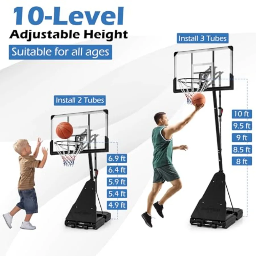 ห่วงบาสเกตบอลแบบพกพา สำหรับใช้ - Basketball Hoop บทวิจารณ์และราคา
